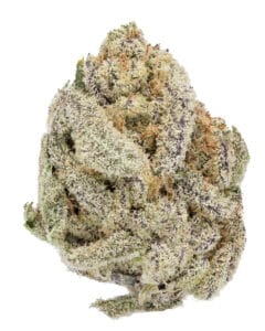 Dante’s Inferno #8 flower by Planet 13 showing frosty trichome coverage