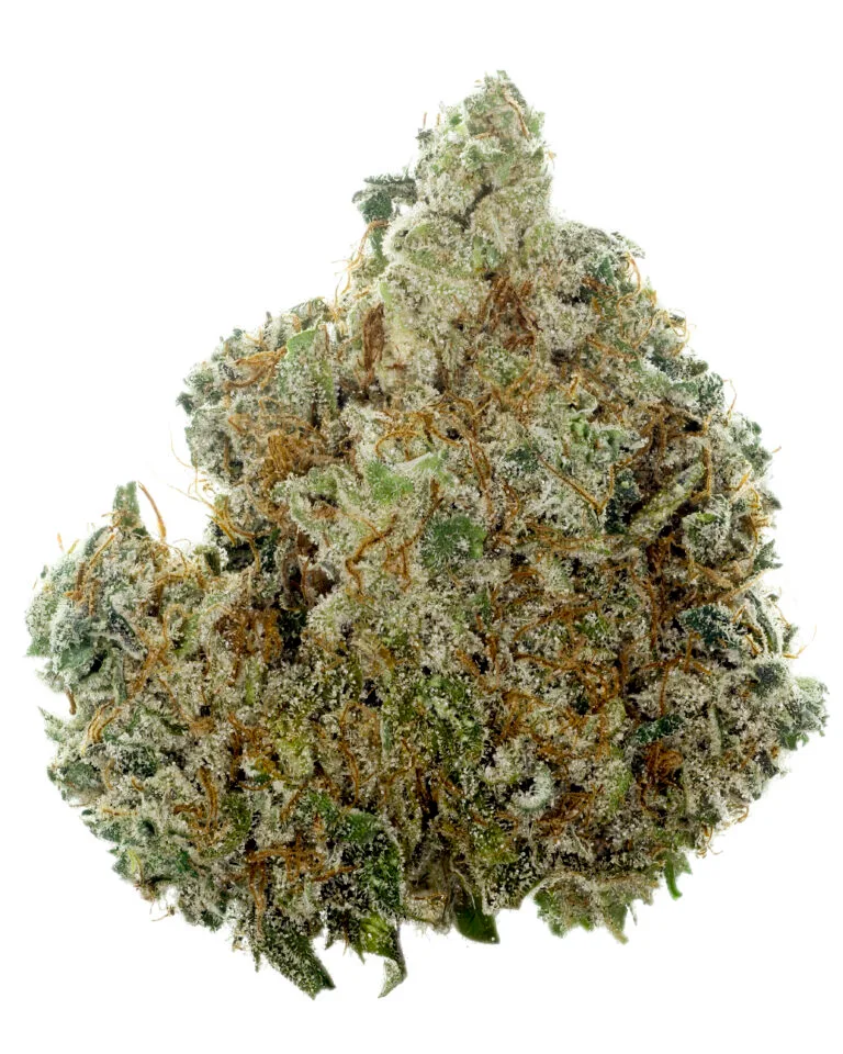 Maracuya flower by Cookies close-up showing dense trichome coverage