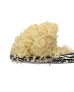 Dango Live Resin Crumble by Cookies hybrid concentrate light yellow crumble texture