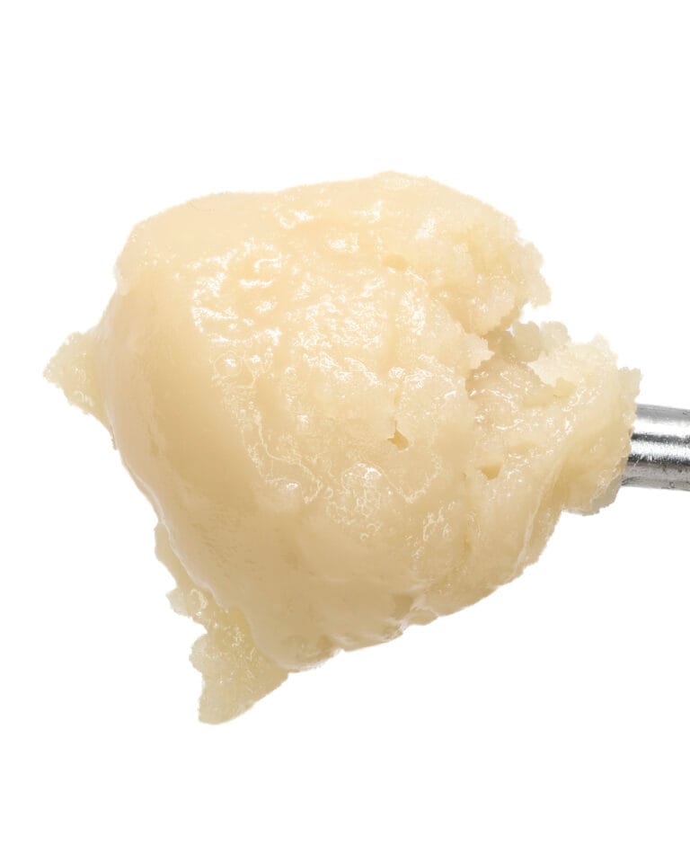 Cookies & Cream Live Rosin from Cookies with glossy golden solventless texture and vanilla cream cocoa aroma